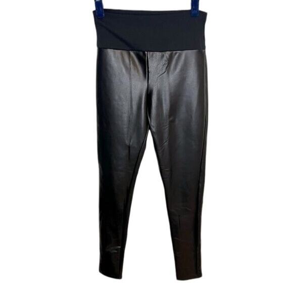 Assets by SPANX Faux Leather Leggings, M - Picture 1 of 5